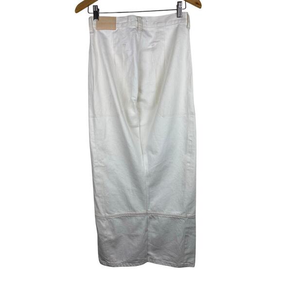 Everlane Women's 25 THE GARDENER Cream Denim Straight Maxi Skirt - Picture 5 of 7